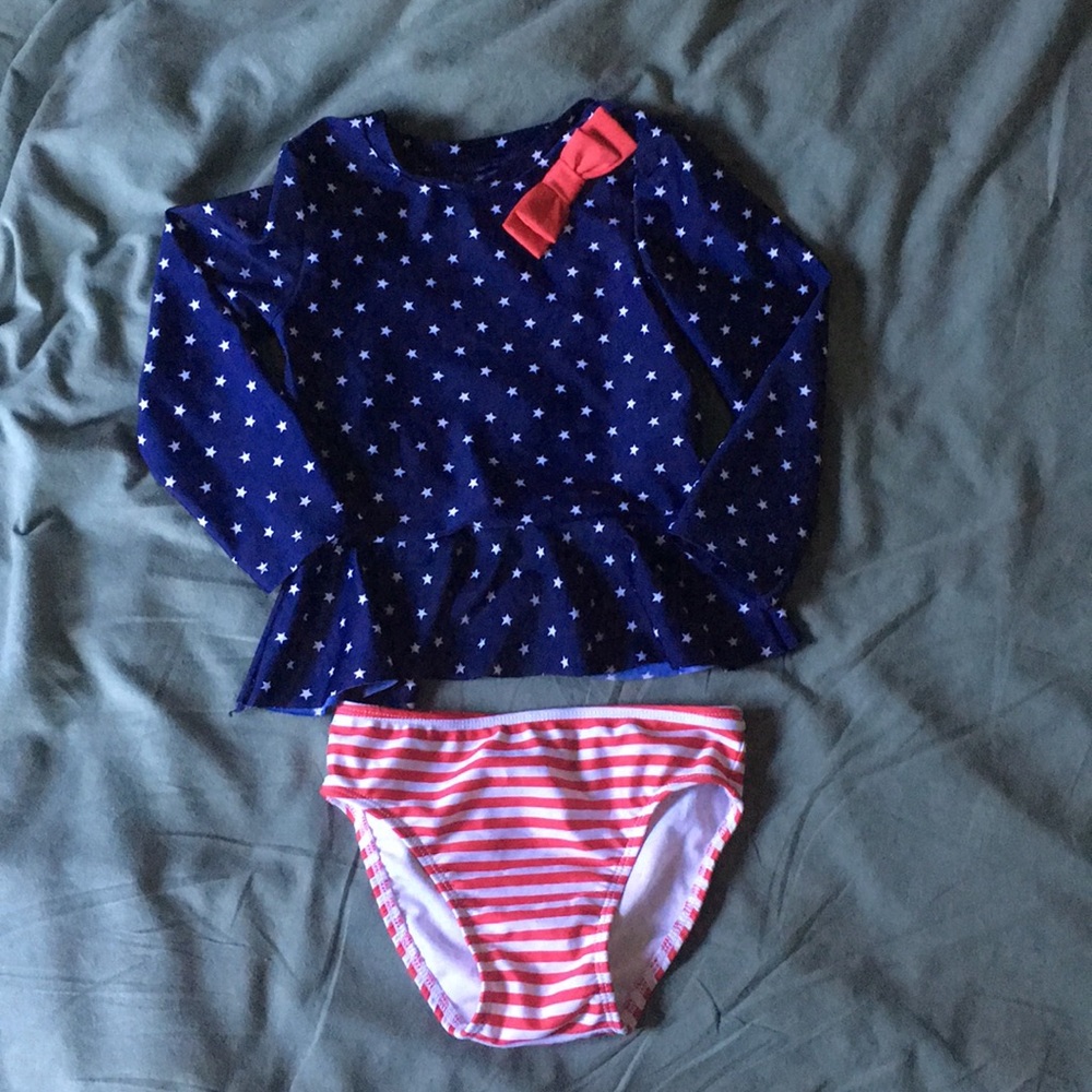 Long sleeve rash guard bathing suit
